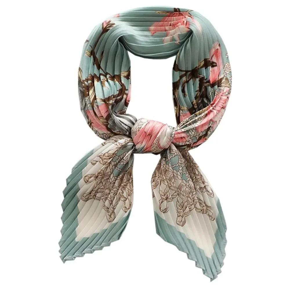 Pleated Blossom Scarf